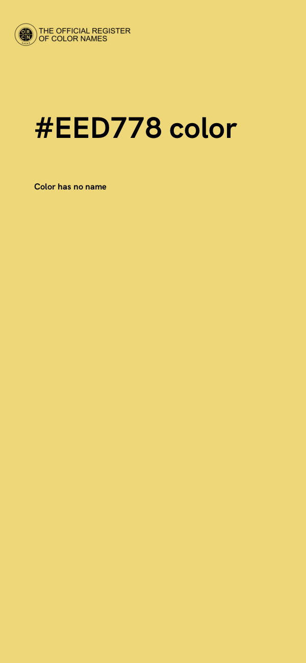 #EED778 color image