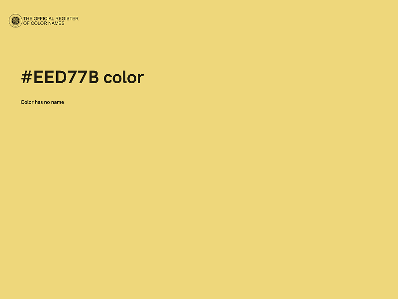 #EED77B color image