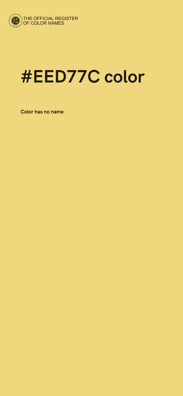 #EED77C color image