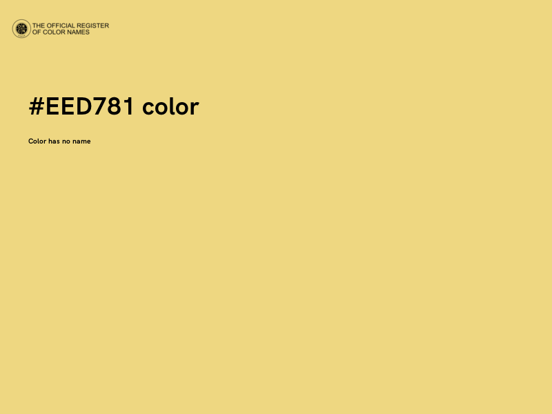#EED781 color image