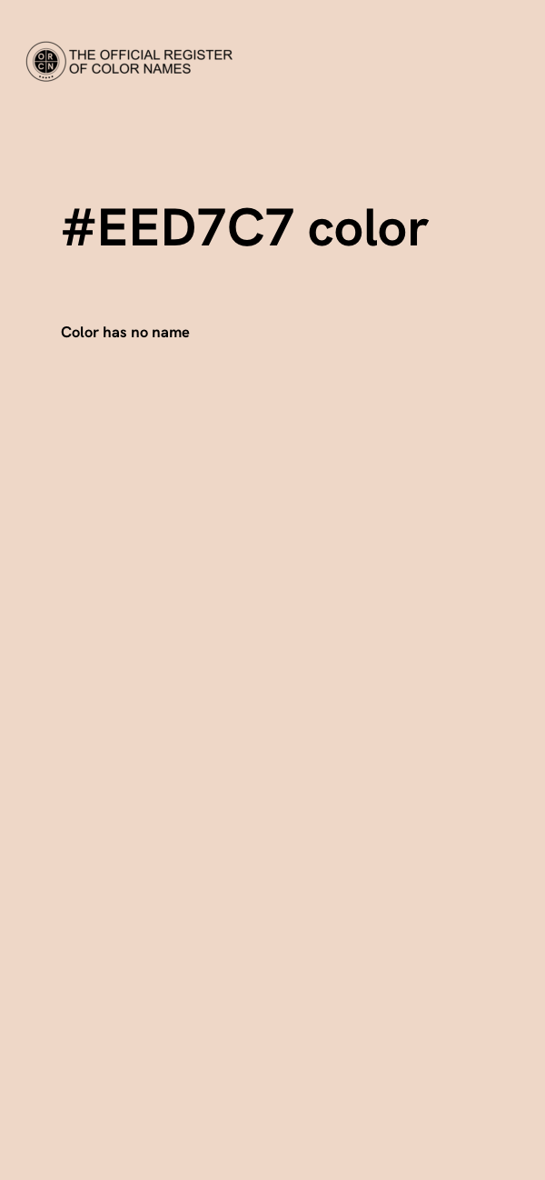 #EED7C7 color image