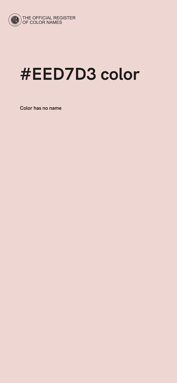 #EED7D3 color image