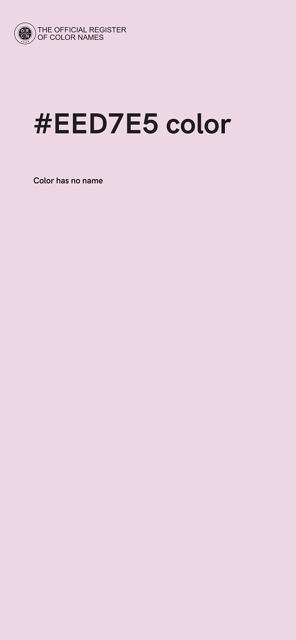 #EED7E5 color image