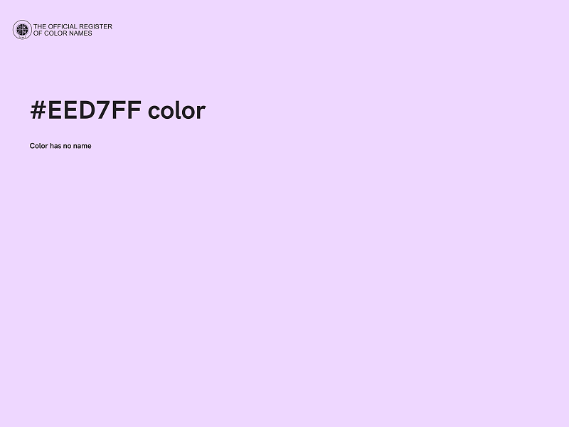 #EED7FF color image