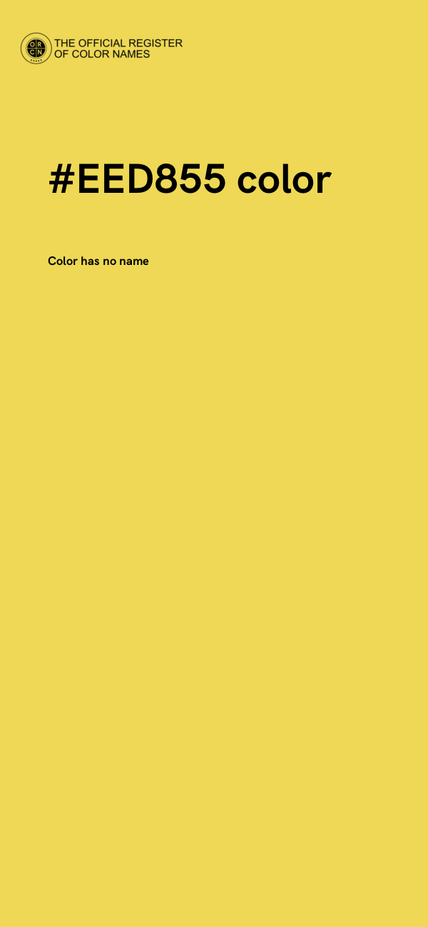 #EED855 color image