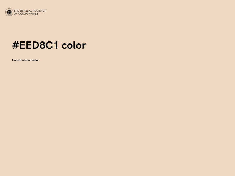 #EED8C1 color image