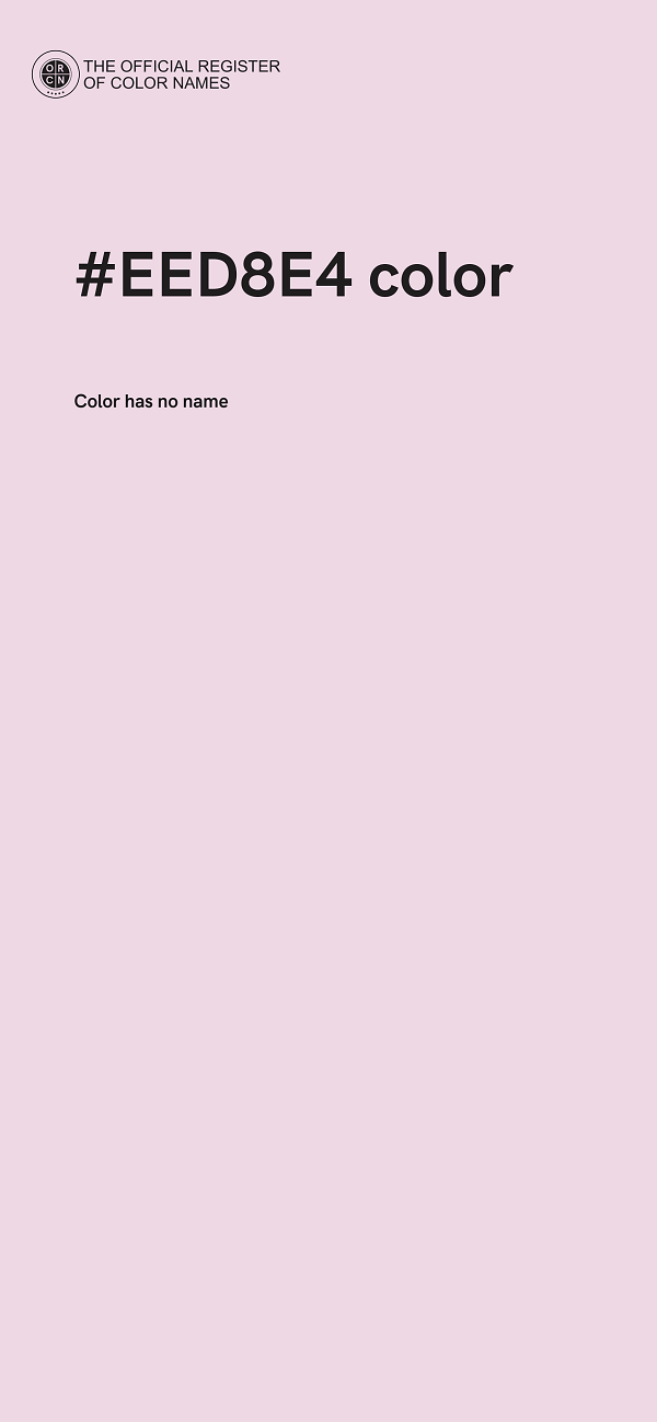 #EED8E4 color image