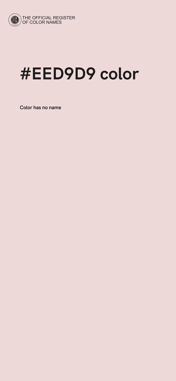 #EED9D9 color image