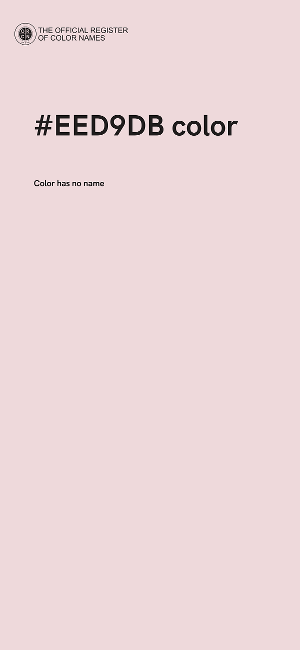 #EED9DB color image