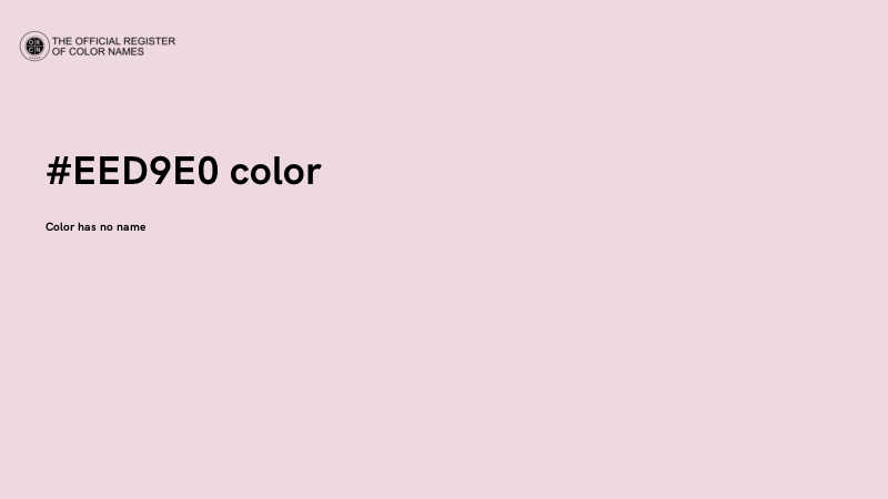 #EED9E0 color image