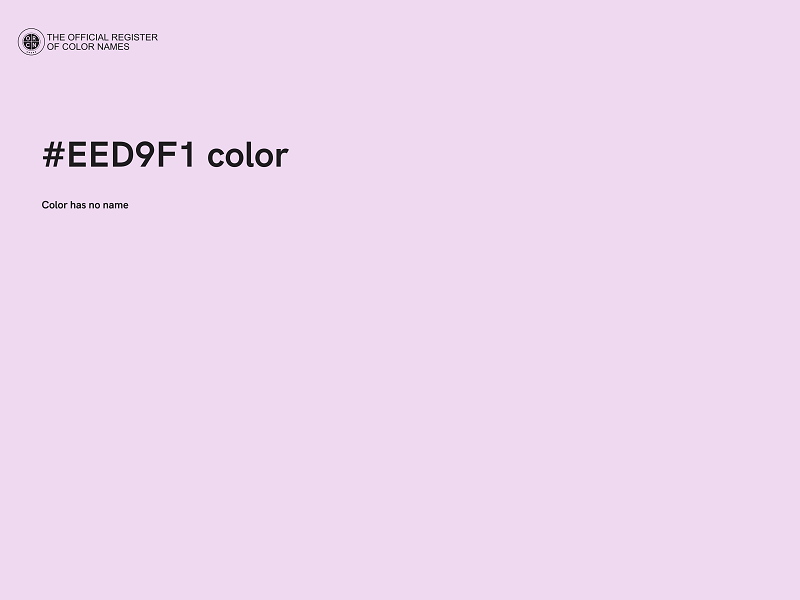 #EED9F1 color image