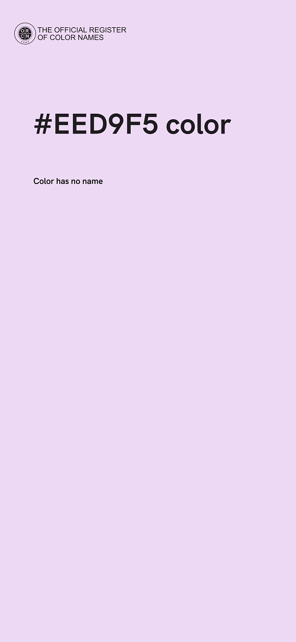 #EED9F5 color image