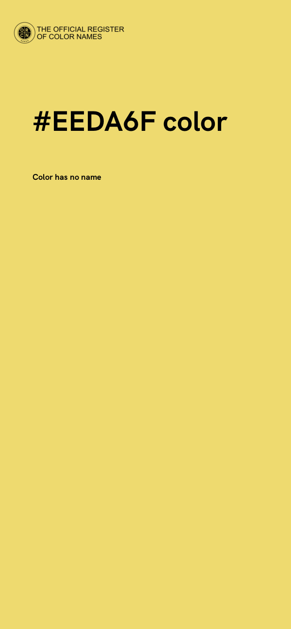 #EEDA6F color image