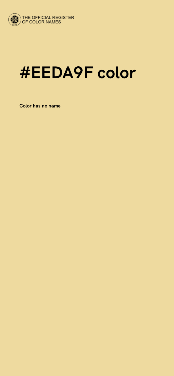 #EEDA9F color image