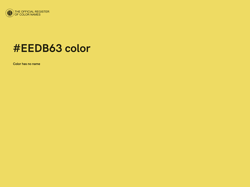 #EEDB63 color image