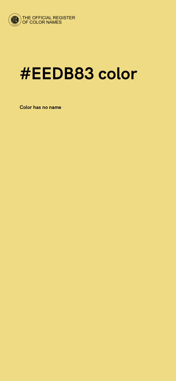 #EEDB83 color image