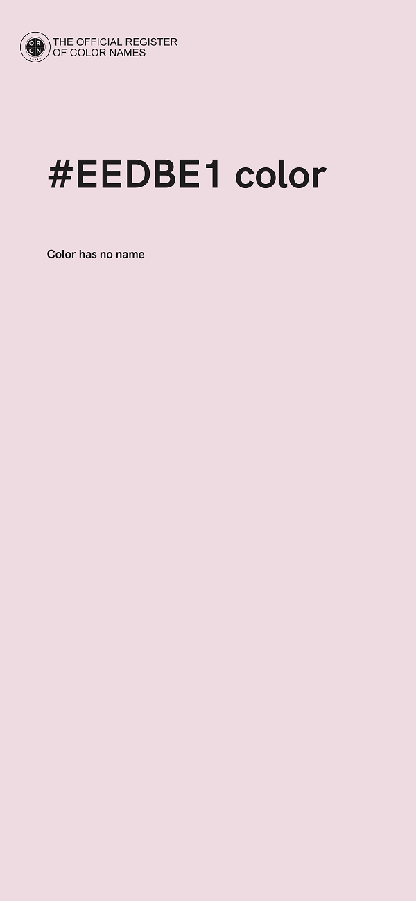 #EEDBE1 color image