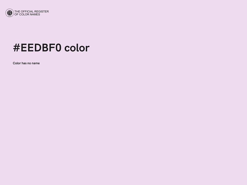 #EEDBF0 color image