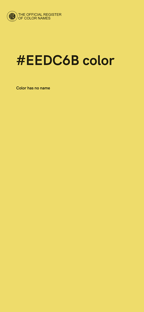 #EEDC6B color image