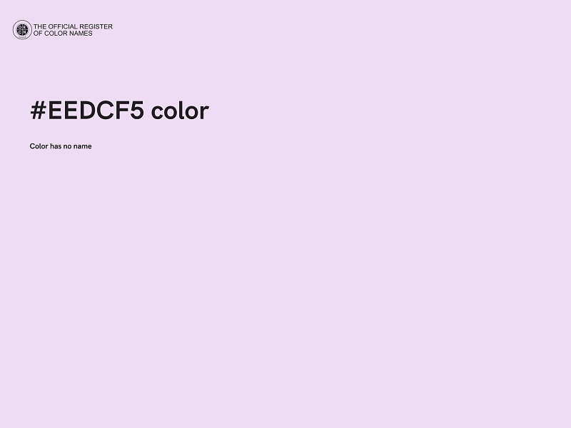 #EEDCF5 color image