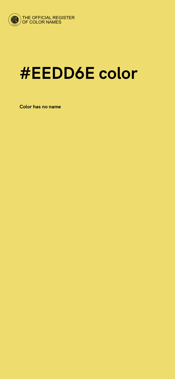 #EEDD6E color image