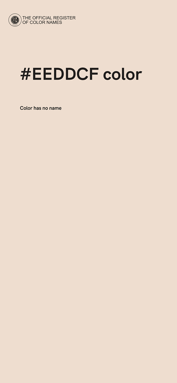 #EEDDCF color image