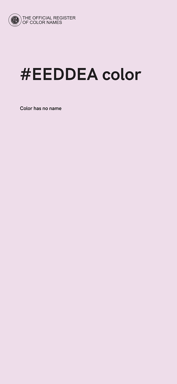 #EEDDEA color image