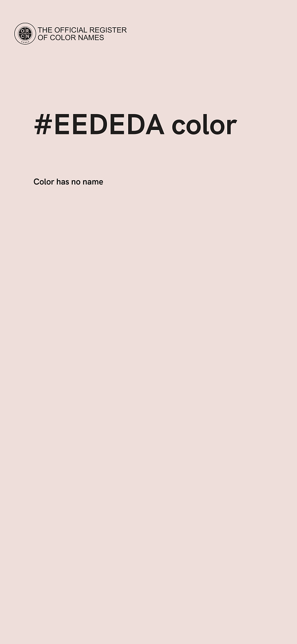 #EEDEDA color image