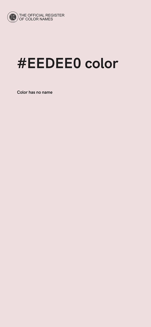 #EEDEE0 color image