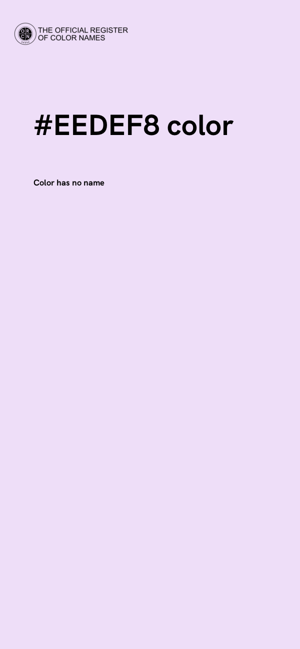 #EEDEF8 color image
