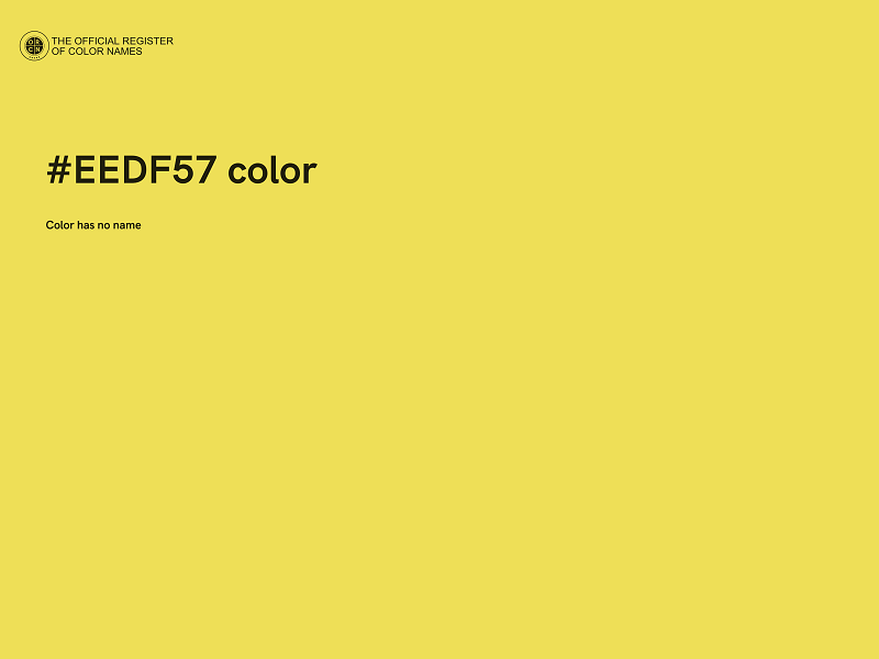 #EEDF57 color image