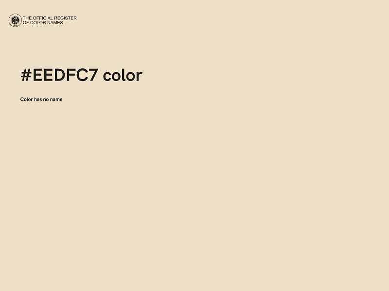 #EEDFC7 color image