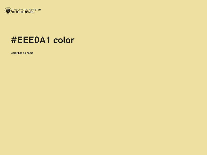 #EEE0A1 color image