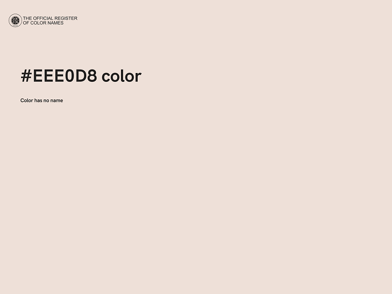 #EEE0D8 color image