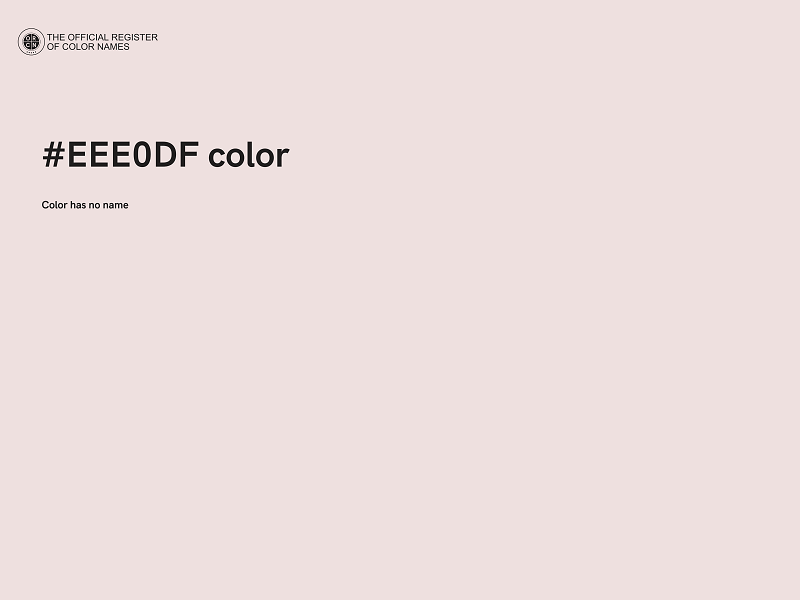 #EEE0DF color image