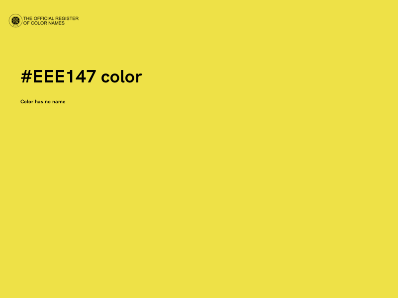 #EEE147 color image