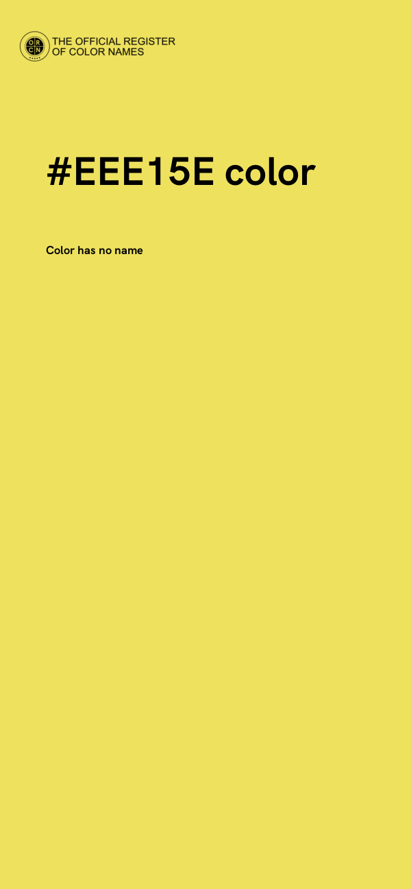#EEE15E color image