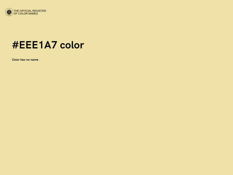 #EEE1A7 color image