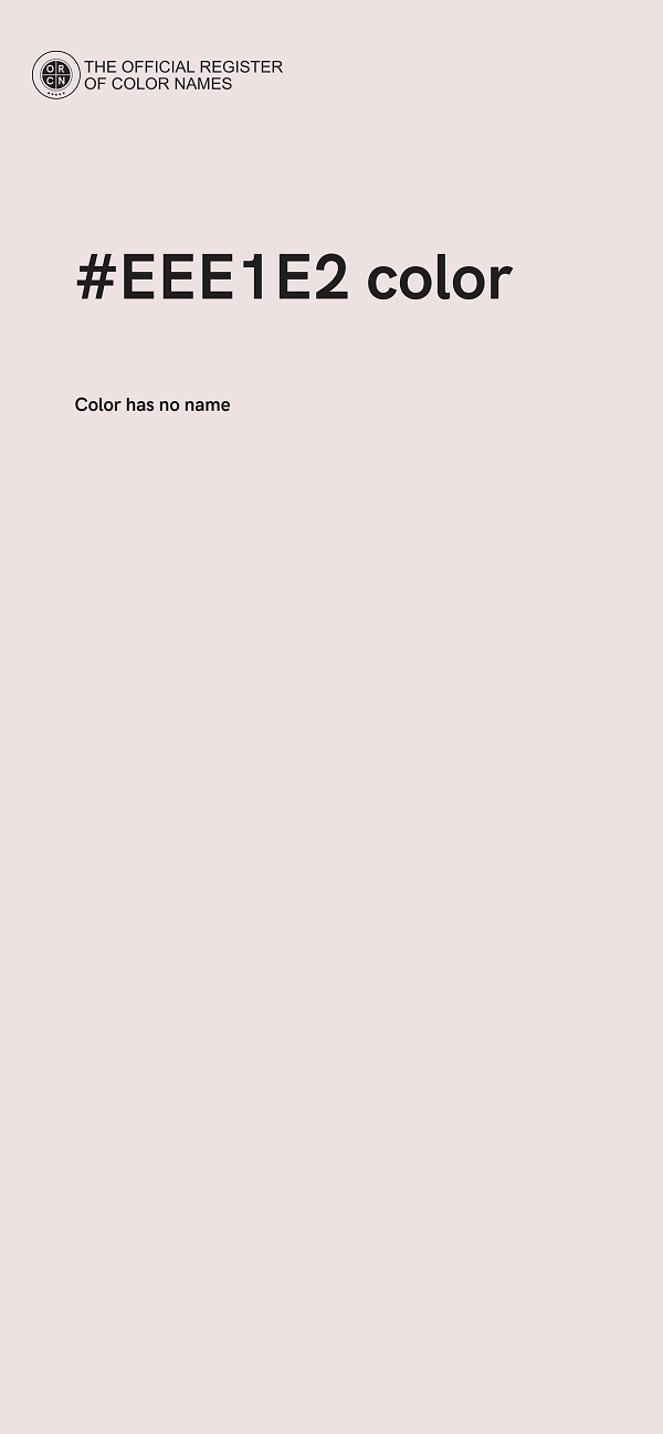#EEE1E2 color image