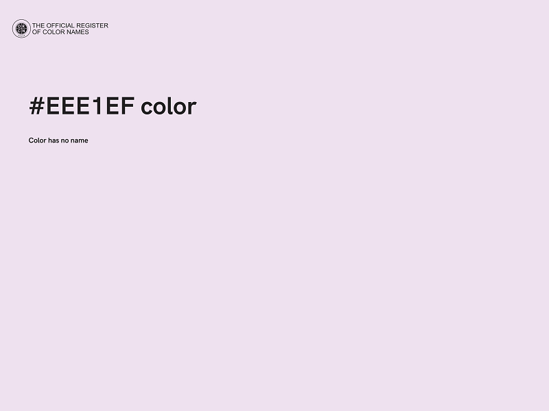 #EEE1EF color image