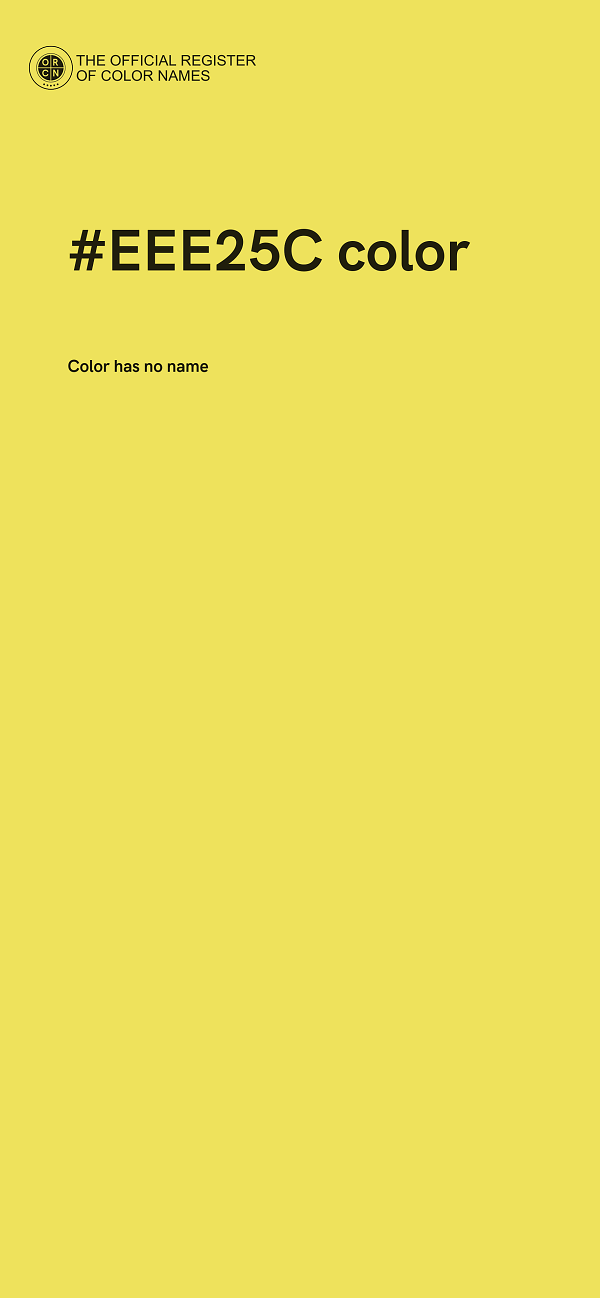#EEE25C color image