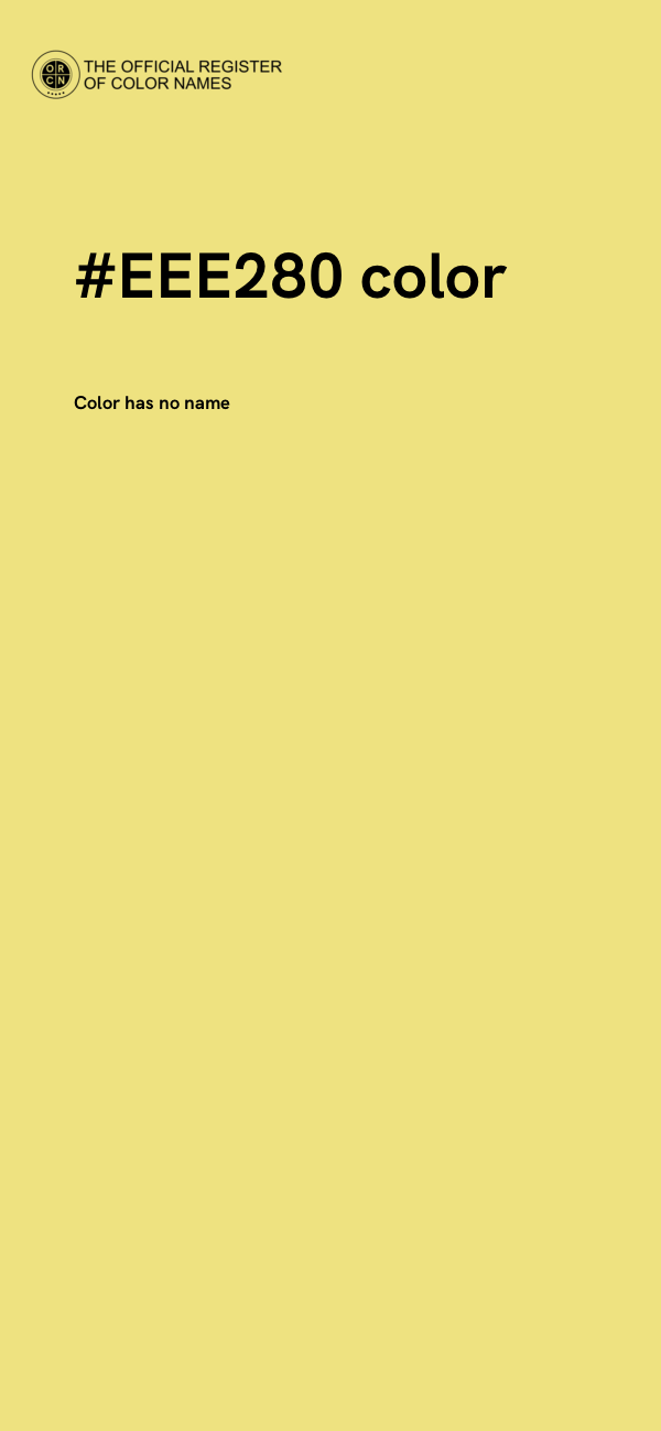#EEE280 color image