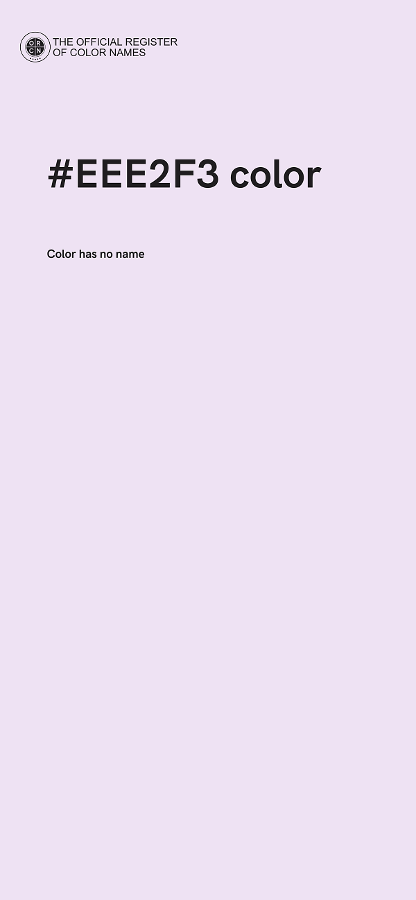 #EEE2F3 color image