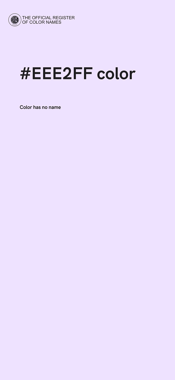 #EEE2FF color image