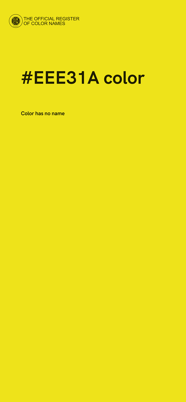 #EEE31A color image