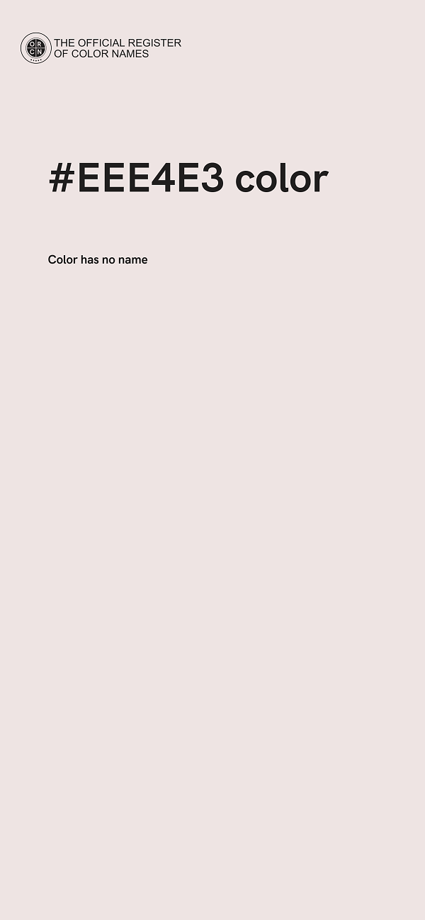 #EEE4E3 color image