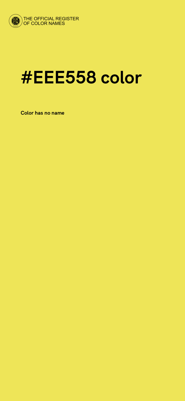 #EEE558 color image