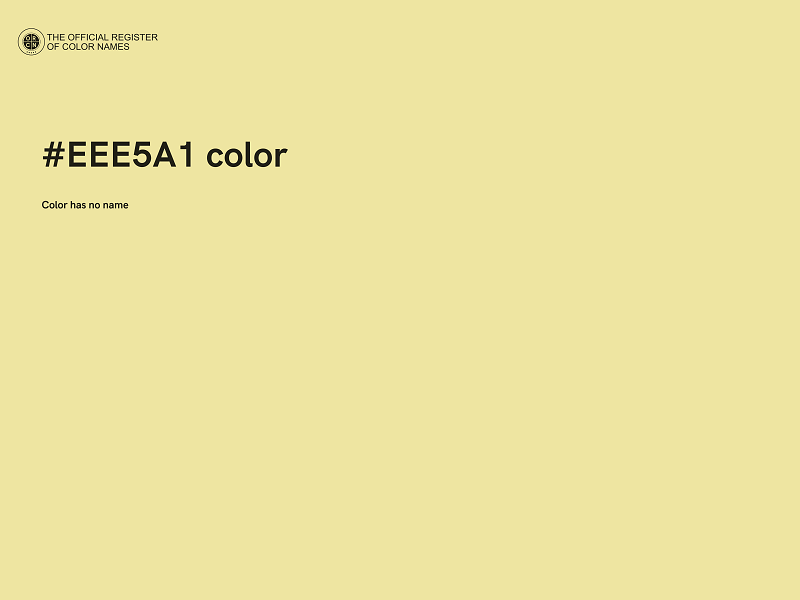 #EEE5A1 color image