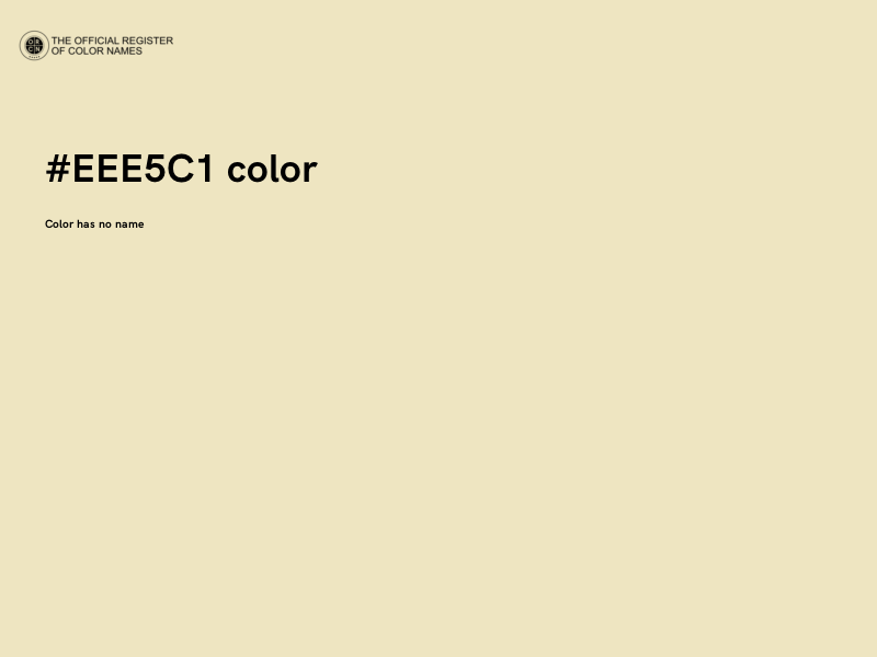 #EEE5C1 color image