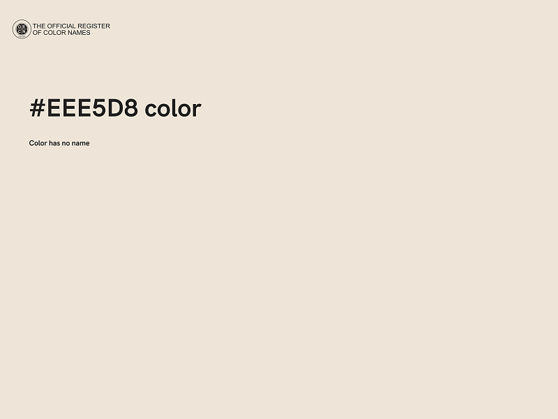 #EEE5D8 color image